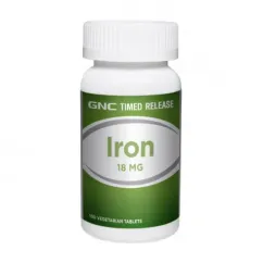 Витамины и минералы GNC Iron 18 mg 100 veg tab (19305-01)
