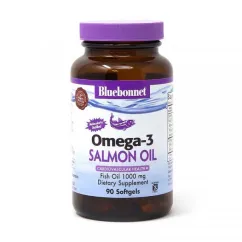 Вітаміни та мінерали Bluebonnet Nutrition Omega-3 Salmon Oil 90 softgels (19814-01)