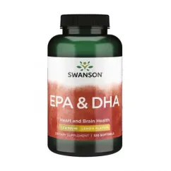 Натуральна добавка Swanson EPA & DHA 120 капсул (20521-01)