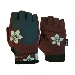 Перчатки для тренировок PowerPlay Womans Fitness Gloves Brown 1733/XS size (20930-02)