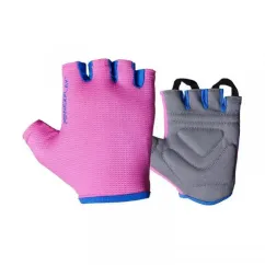 Перчатки для тренировок PowerPlay Womans Bike Gloves Pink 3418/M size (20931-01)