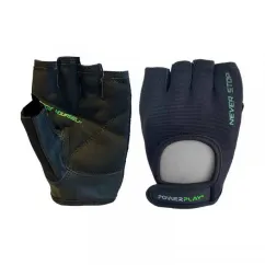 Рукавички для тренувань PowerPlay Fitness Gloves Black-Green 9077/L size (20940-01)