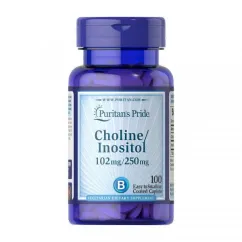Вітаміни та мінерали Puritan's Pride Choline/Inositol 102/250 100 caplets (21670-01)