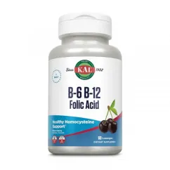 Вітаміни та мінерали KAL B-6 B-12 Folic Acid 60 lozenges (21672-01)