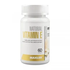 Вітаміни та мінерали Maxler Vitamin E 60 softgels (22132-01)