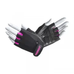 Перчатки для тренировок MadMax Rainbow Workout Gloves Black/Neon Pink MFG-251 M size (22378-01)