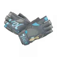 Перчатки для тренировок MadMax Voodoo Women`s Gloves Mid Grey/Light Blue MFG-921/M size (22387-01)