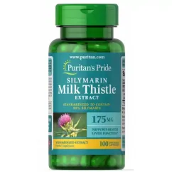 Натуральна добавка Puritan's Pride Silymarin Milk Thistle Extract 175 mg 100 капсул (19211-01)