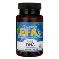 Натуральна добавка Swanson EcOmega DHA 100 mg 60 капсул (20482-01)