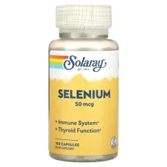 Вітаміни та мінерали Solaray Selenium 50 mcg 100 caps (076280046809)