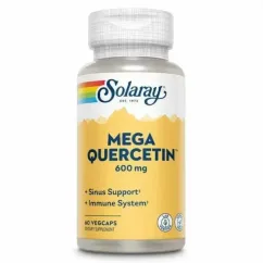 Натуральна добавка Solaray Mega Quercetin 600 mg 60 капсул (20849-01)