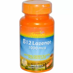 Вітаміни та мінерали Thompson B-12 Lozenge 1000 mcg plus folic acid 30 lozenges (031315191428)