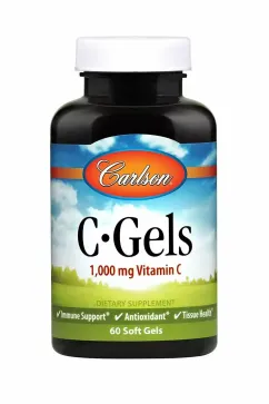 Вітаміни та мінерали Carlson Labs C-Gels 1000mg 60 soft gels (088395030000)