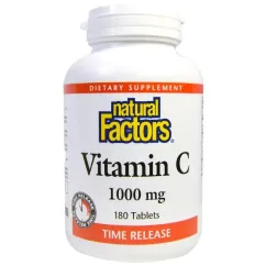 Витамины и минералы Natural Factors Vitamin C 1000 mg 180 tab (068958013428)