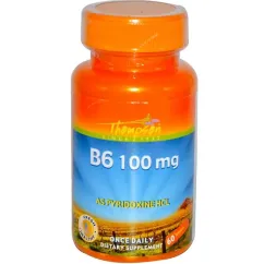 Витамины и минералы Thompson Vitamin B6 100 mg 60 tab (031315199707)