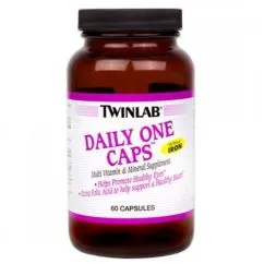 Витамины и минералы Twinlab Daily One Caps with iron 60 caps (00163-01)